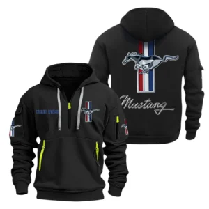 Hoodie Half Zipper Exclusive Logo Gift For Touring Coupe Enthusiasts CAR200 - Black
