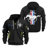 Touring Coupe Hoodie Half Zipper, All Over Print Hoodie Gift For Touring Coupe Enthusiasts CAR200 - Black