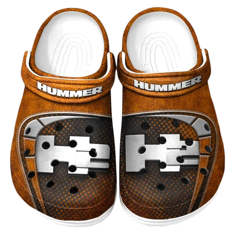 Full-Size SUV Lover’s All Over Print Clog, Slip-On Shoes for Daily Comfort and Garage Style CAR177 - Orange