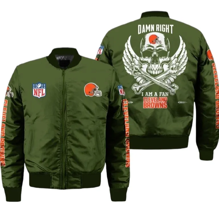 Furry Army Bomber Jacket, Bomber Jacket Match Day NFL136