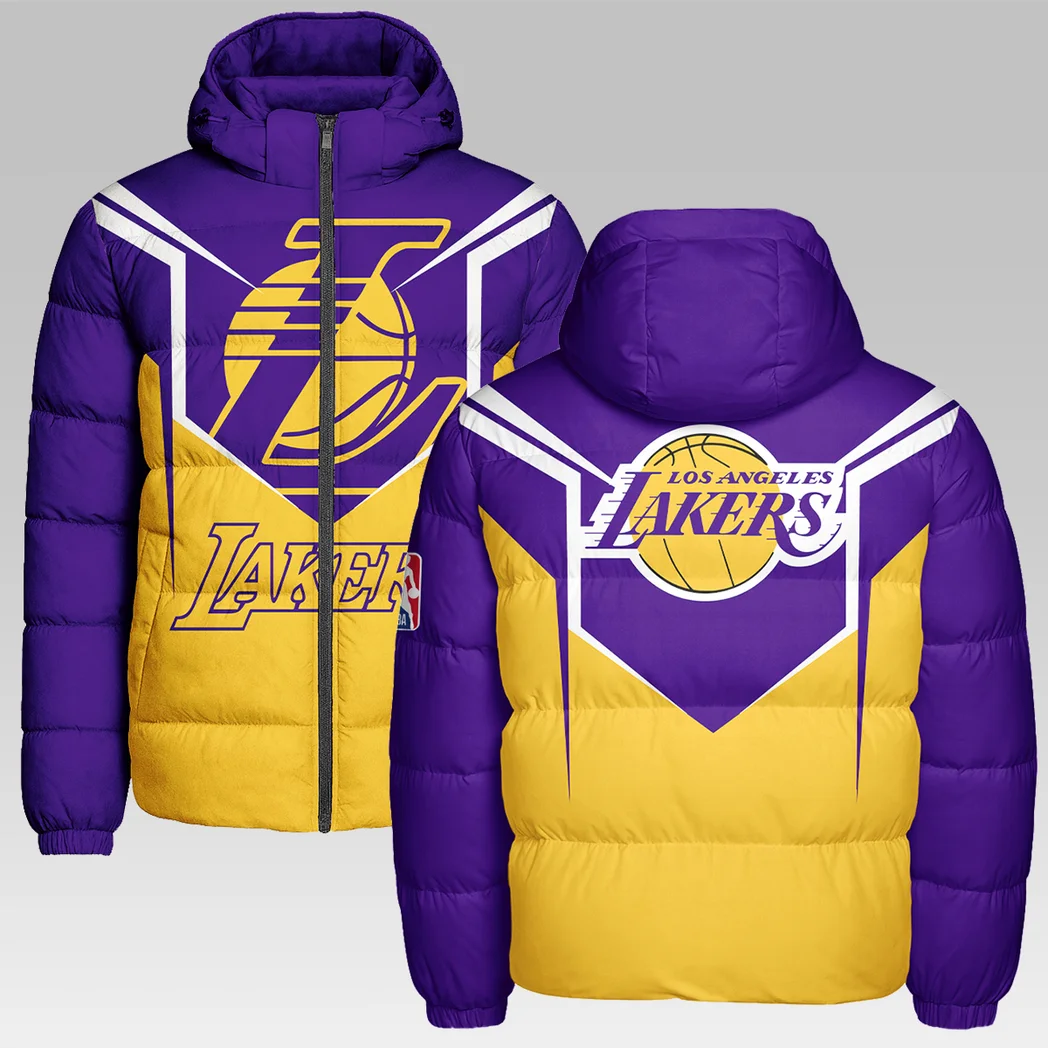 Game Day Hoop Fans Hooded Cotton Jacket, Heavyweight Stadium Night Coat HVN1279
