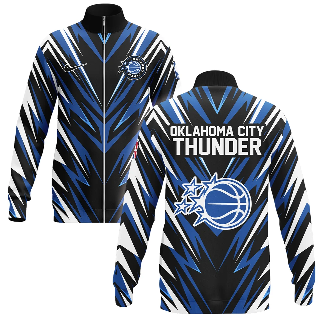 Game Day Hoop Nation Stand Collar Jacket, Athletic Stretch Fan Lifestyle Jacket HVN1063OM