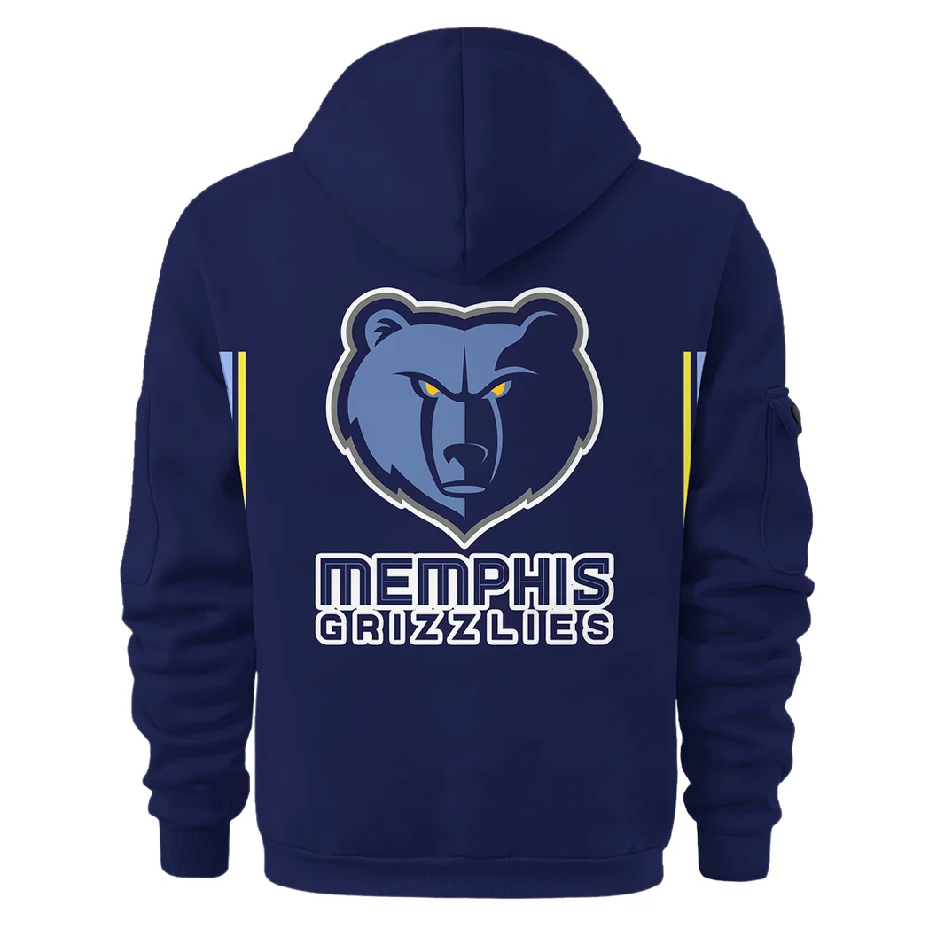 Game Day Hoop Spirit Hoodie Half Zip 3D, Casual Sport Half-Zip Hoodie HVN1277 - Image 3