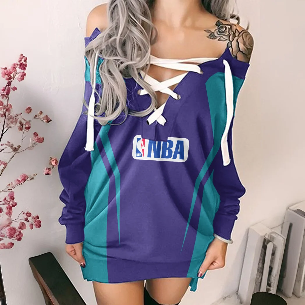 Game Day Squad Lace-Up Sweatshirt For Women, All-Season Pullover Hoodie HVN1274