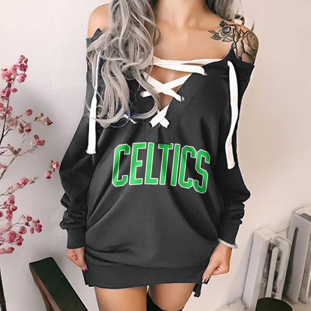 Game Ready Nation Lace-Up Sweatshirt For Women, Relaxed Fit Lace-Up Hoodie HVN1277