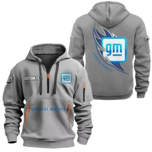 Hoodie Half Zipper Exclusive Logo Gift For Motor Vehicle Maker Enthusiasts CAR170 - Gray