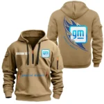 Hoodie Half Zipper Exclusive Logo Gift For Auto Innovator Enthusiasts CAR170 - Khaki