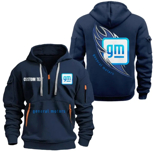 Hoodie Half Zipper Exclusive Logo Gift For Road Vehicle Producer Enthusiasts CAR170 - Navy