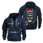 Exclusive Logo Hoodie Half Zipper For Stylish Urban Bike Enthusiasts, Gift For Stylish Urban Bike Fans CAR166 - Navy