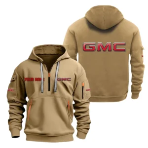 Strong Utility Auto Hoodie Half Zipper, All Over Print Hoodie Gift For Strong Utility Auto Enthusiasts CAR200 - Khaki