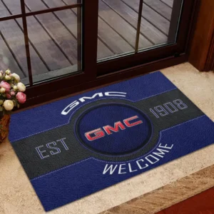 Full-Size Pickup Doormat, Durable Auto-Inspired Rug for Garage or Home Entry CAR169 - Blue