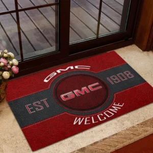 Full-Size Pickup Doormat, Automotive Logo Style Floor Mat CAR169 - Red