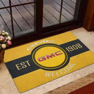 Heavy-Duty Pickup Doormat, Automotive Logo Style Floor Mat CAR169 - Yellow