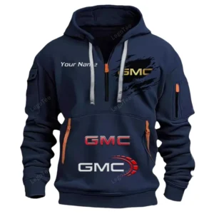 Hoodie Half Zipper Exclusive Logo Gift For Cargo Vehicle Enthusiasts CAR113 - Navy