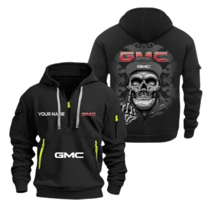 Hoodie Half Zipper Exclusive Logo Gift For Road-Ready Truck Enthusiasts CAR166 - Black