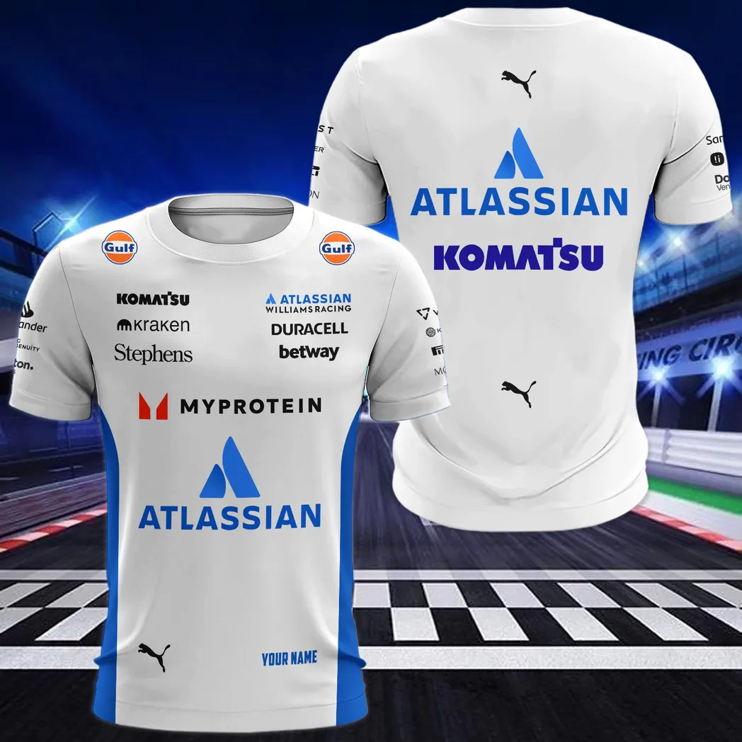 Grand Prix Team Car T-Shirt 3D Print, Bold Motor Tee CAR418