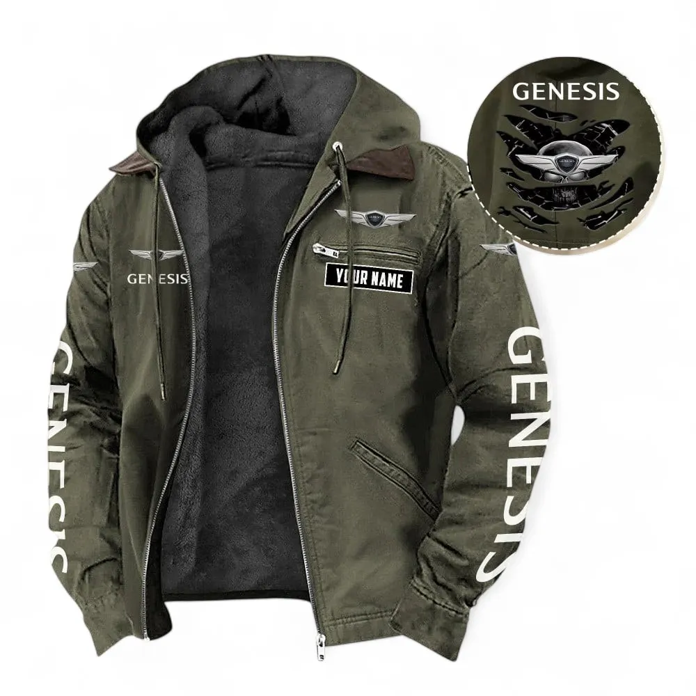 Grand Touring Auto Hooded And Flannel Hoodie, Urban Style & Relaxed Fit Hoodie For Car Lovers CAR391 - Green