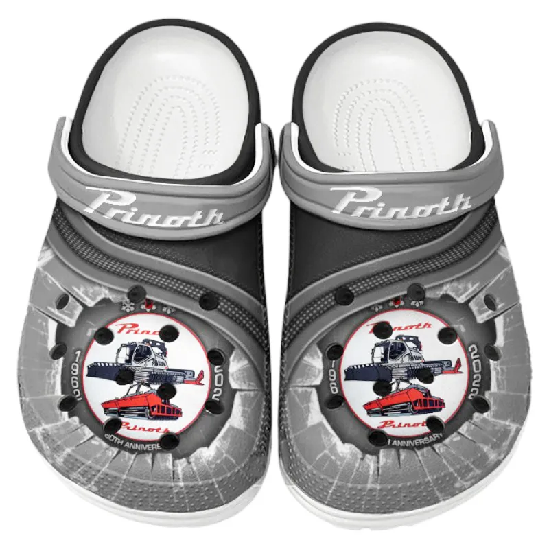 Gray Custom Winter Terrain Vehicle All Over Print Clog, Car Culture Inspired Footwear Gift for Men and Women CAR188