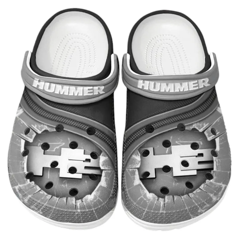 Gray Edition Adventure-Ready Vehicle Inspired All Over Print Clog, Perfect Gift Footwear for Automotive Enthusiasts CAR188