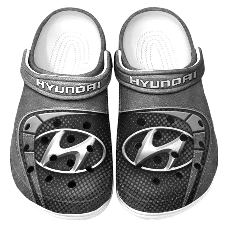 Gray Edition Compact Car Inspired All Over Print Clog, Perfect Gift Footwear for Automotive Enthusiasts CAR177