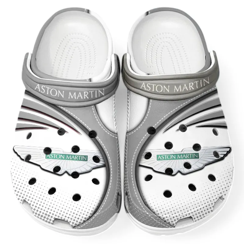 Gray Edition Luxury Supercar Inspired All Over Print Clog, Perfect Gift Footwear for Automotive Enthusiasts CAR181