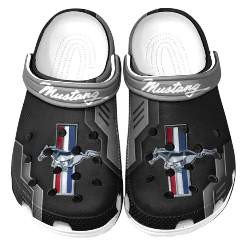 Gray Edition Performance Coupe Inspired All Over Print Clog, Perfect Gift Footwear for Automotive Enthusiasts CAR185