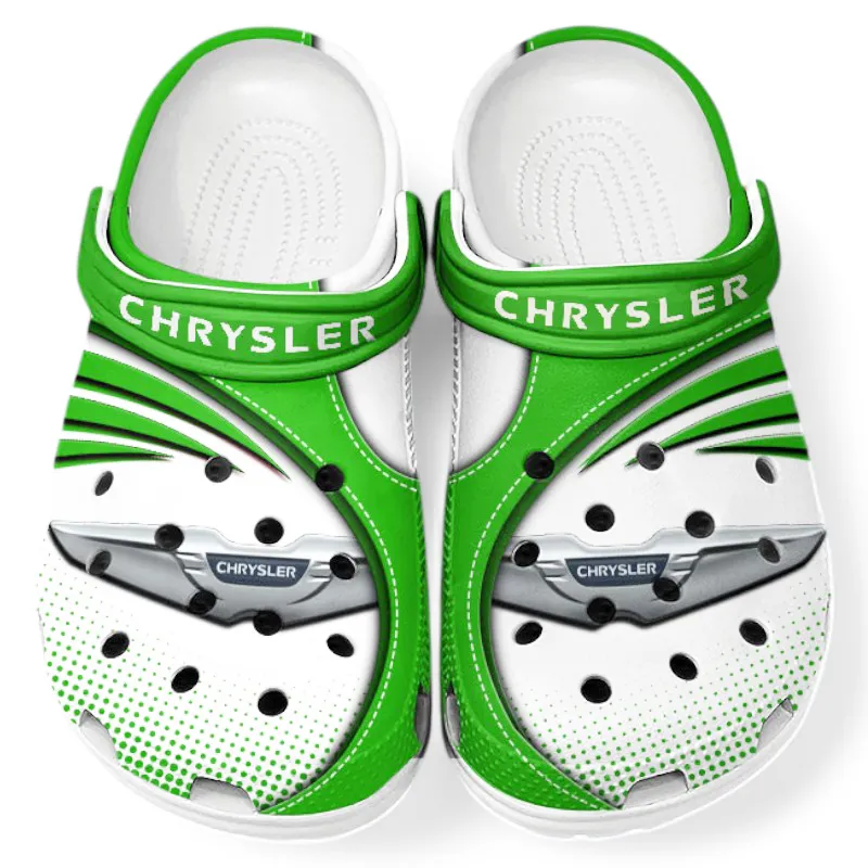 Green Custom American Sedan All Over Print Clog, Car Culture Inspired Footwear Gift for Men and Women CAR181