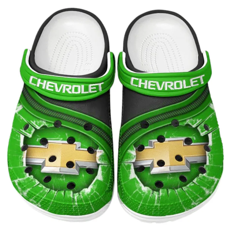 Green Custom Muscle Car All Over Print Clog, Car Culture Inspired Footwear Gift for Men and Women CAR188