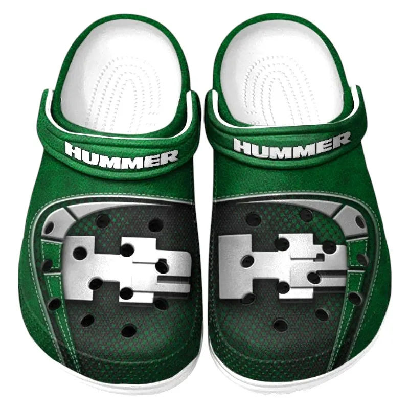 Green Custom Off-Road SUV All Over Print Clog, Car Culture Inspired Footwear Gift for Men and Women CAR177