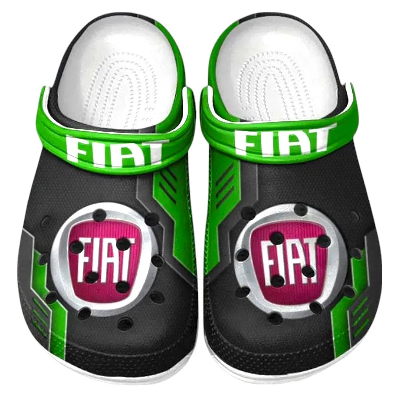 Green Custom Small Sedan All Over Print Clog, Car Culture Inspired Footwear Gift for Men and Women CAR185