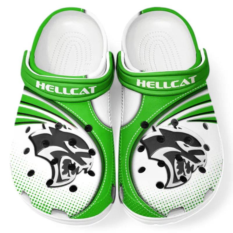 Green Custom Turbo Muscle All Over Print Clog, Car Culture Inspired Footwear Gift for Men and Women CAR181