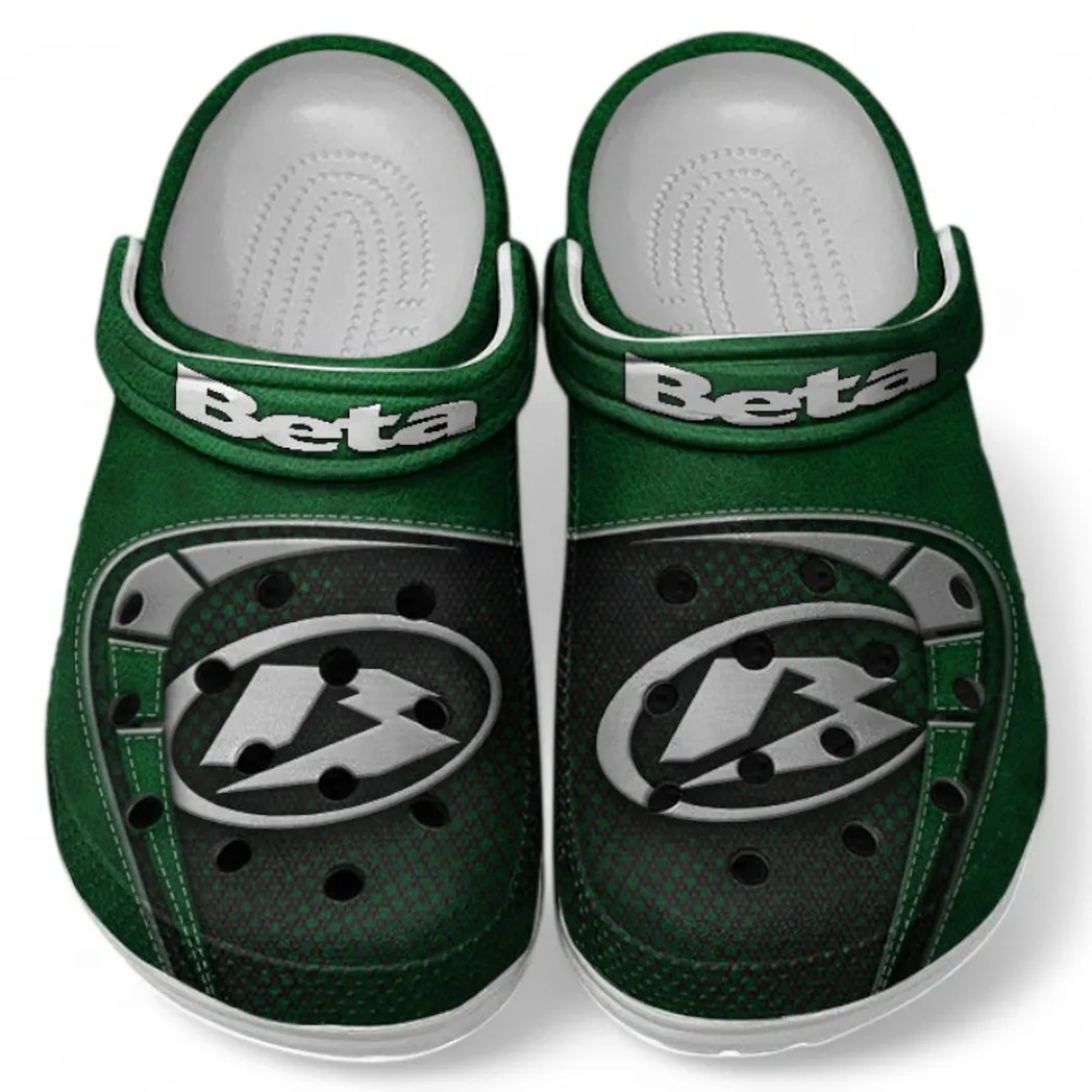 Green Edition Adventure Two-Wheeler Inspired All Over Print Clog, Perfect Gift Footwear for Automotive Enthusiasts CAR183