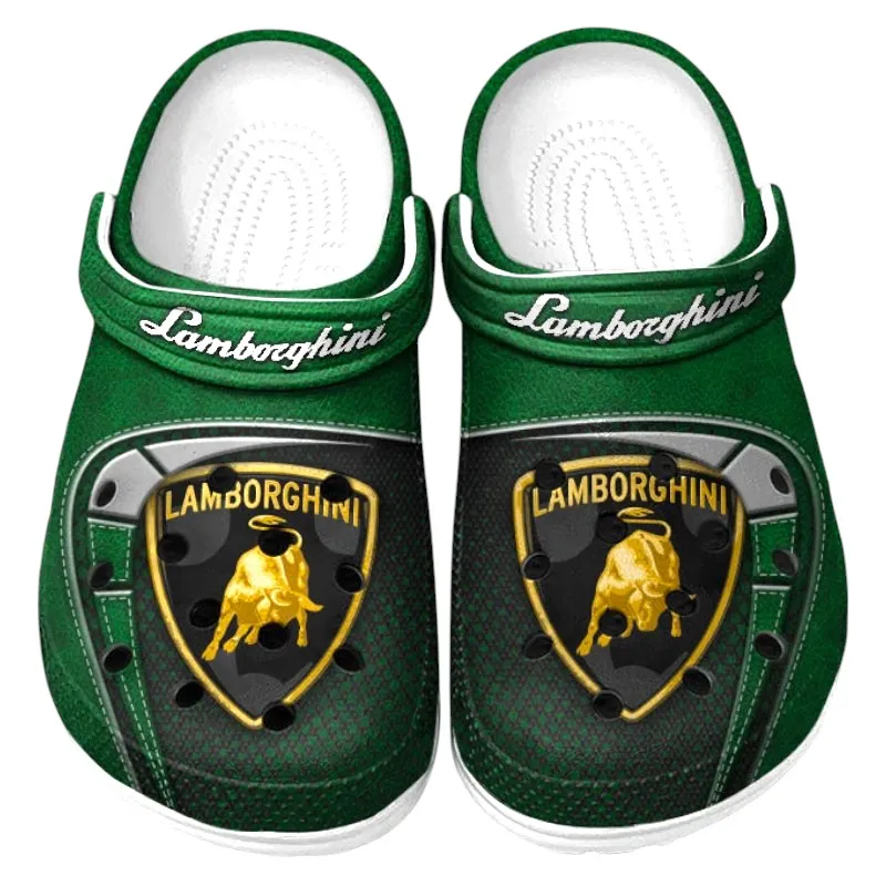 Green Edition High-Performance Coupe Inspired All Over Print Clog, Perfect Gift Footwear for Automotive Enthusiasts CAR177