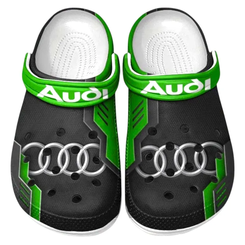 Green Edition Innovative Road Car Inspired All Over Print Clog, Perfect Gift Footwear for Automotive Enthusiasts CAR185