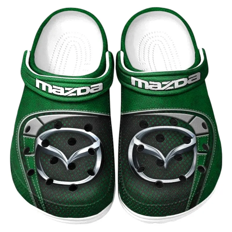 Green Edition Sport Hatchback Inspired All Over Print Clog, Perfect Gift Footwear for Automotive Enthusiasts CAR177