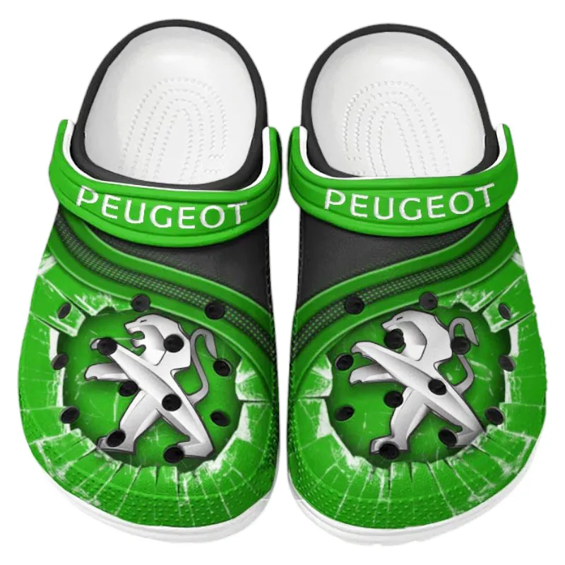 Green Edition Urban Ride Inspired All Over Print Clog, Perfect Gift Footwear for Automotive Enthusiasts CAR188