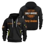 Cruiser Legend Hoodie Half Zipper, All Over Print Hoodie Gift For Cruiser Legend Enthusiasts CAR200 - Black