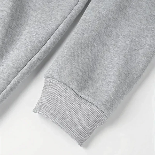 Urban Streetwear Hoodie, Half-Zip with Exclusive Logo EPL110 - Grey - Image 4