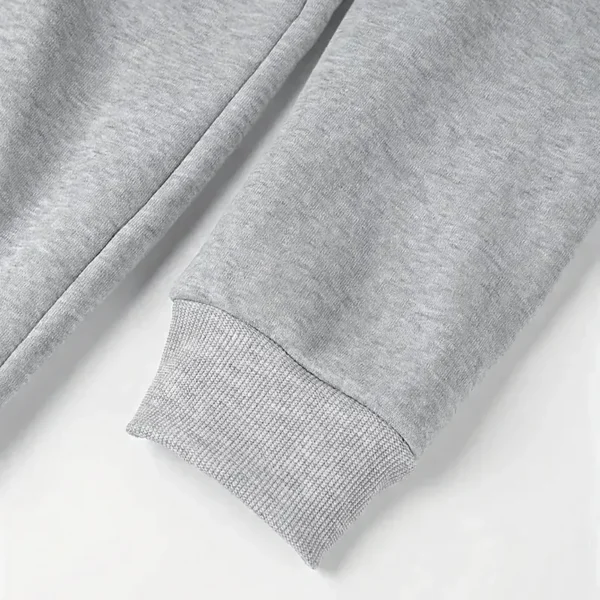 Hoodie Half Zipper Custom Name CLE11082925352 - Gray - Image 4