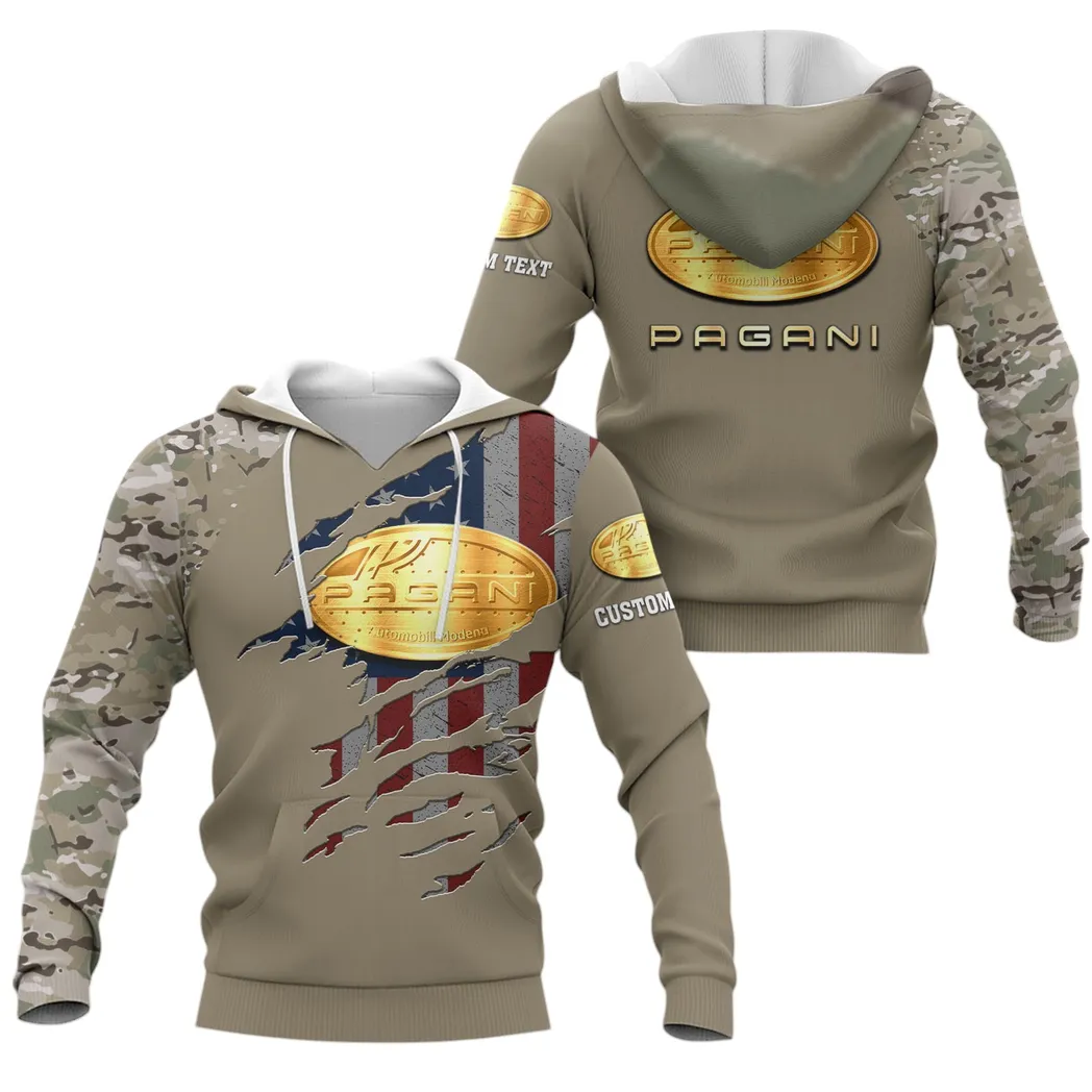 High-Performance Vehicle Hoodie 3D Print, Old-School Garage Spirit Hoodie CAR460
