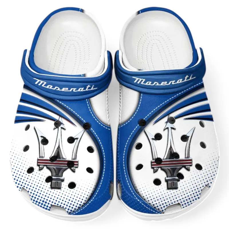 High-Performance Vehicle Lover’s All Over Print Clog, Slip-On Shoes for Daily Comfort and Garage Style CAR181 - Blue