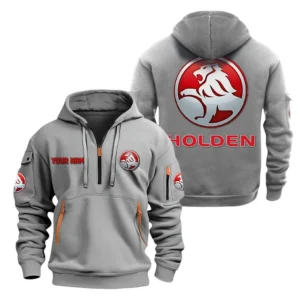 High-Performance Vehicle Hoodie Half Zipper, Exclusive Logo Hoodie For High-Performance Vehicle Enthusiasts CAR200 - Gray