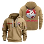 Pony Car Hoodie Half Zipper, Exclusive Logo Hoodie For Pony Car Enthusiasts CAR200 - Khaki