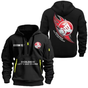 Classic Auto Hoodie Half Zipper, All Over Print Hoodie Gift For Classic Auto Enthusiasts CAR170 - Black
