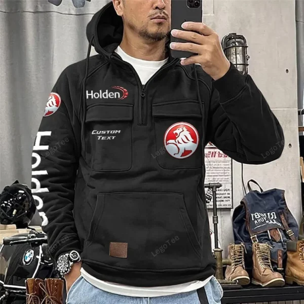 Performance Coupe Tactical Quarter Zip Hoodie, Exclusive Logo Hoodie For Car Enthusiasts CAR960 - Black - Image 2