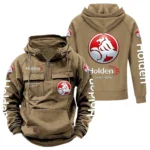 Everyday Auto Tactical Quarter Zip Hoodie, Exclusive Logo Hoodie For Car Enthusiasts CAR960 - Khaki