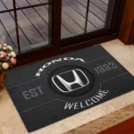 Compact Car Doormat, All Over Print Doormat For Car Lovers CAR169 - Black