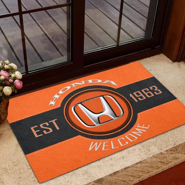 City Car Doormat, All Over Print Doormat For Car Lovers CAR169 - Orange