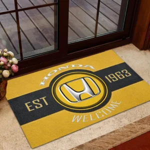 Hatchback Doormat, All Over Print Doormat For Car Lovers CAR169 - Yellow
