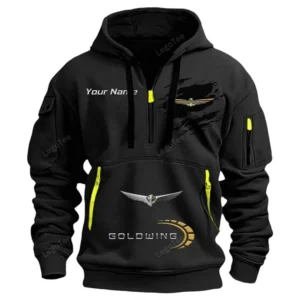 Hoodie Half Zipper Exclusive Logo Gift For Mid-Size Auto Enthusiasts CAR113 - Black